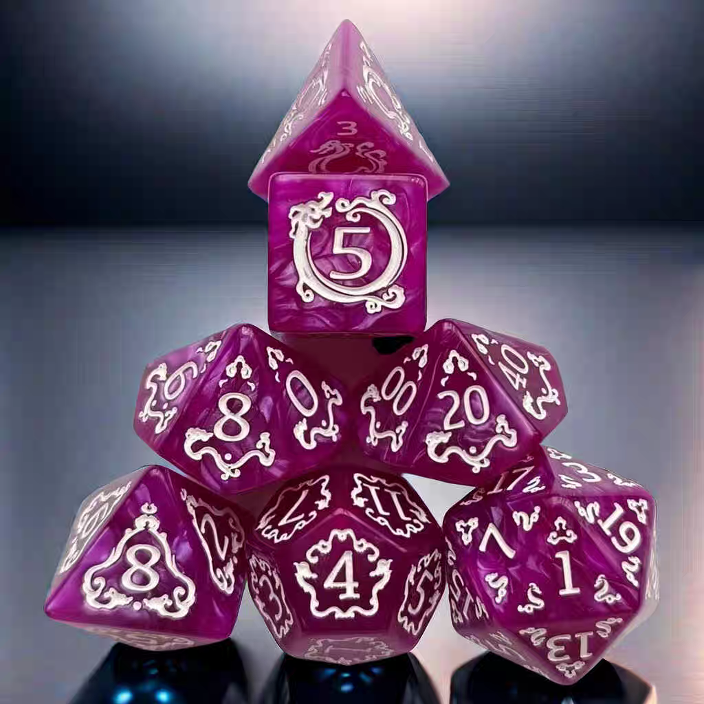 2024 Sunrise Dice Manufacturers Bulk small Dice Set Wholesale Plastic DND Acrylic Dice