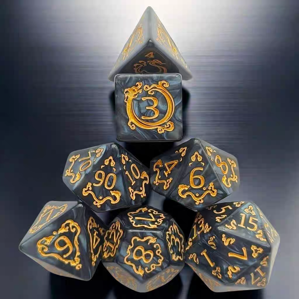 2024 Sunrise Dice Manufacturers Bulk small Dice Set Wholesale Plastic DND Acrylic Dice