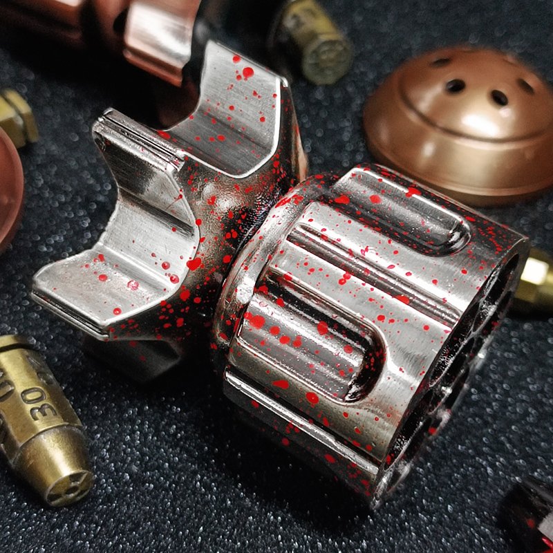 Metallic Color Rocket Polyhedral Dice Set War Machine Elemental Cthulhu Board Game Dice Accessories DND Metal Dice Set