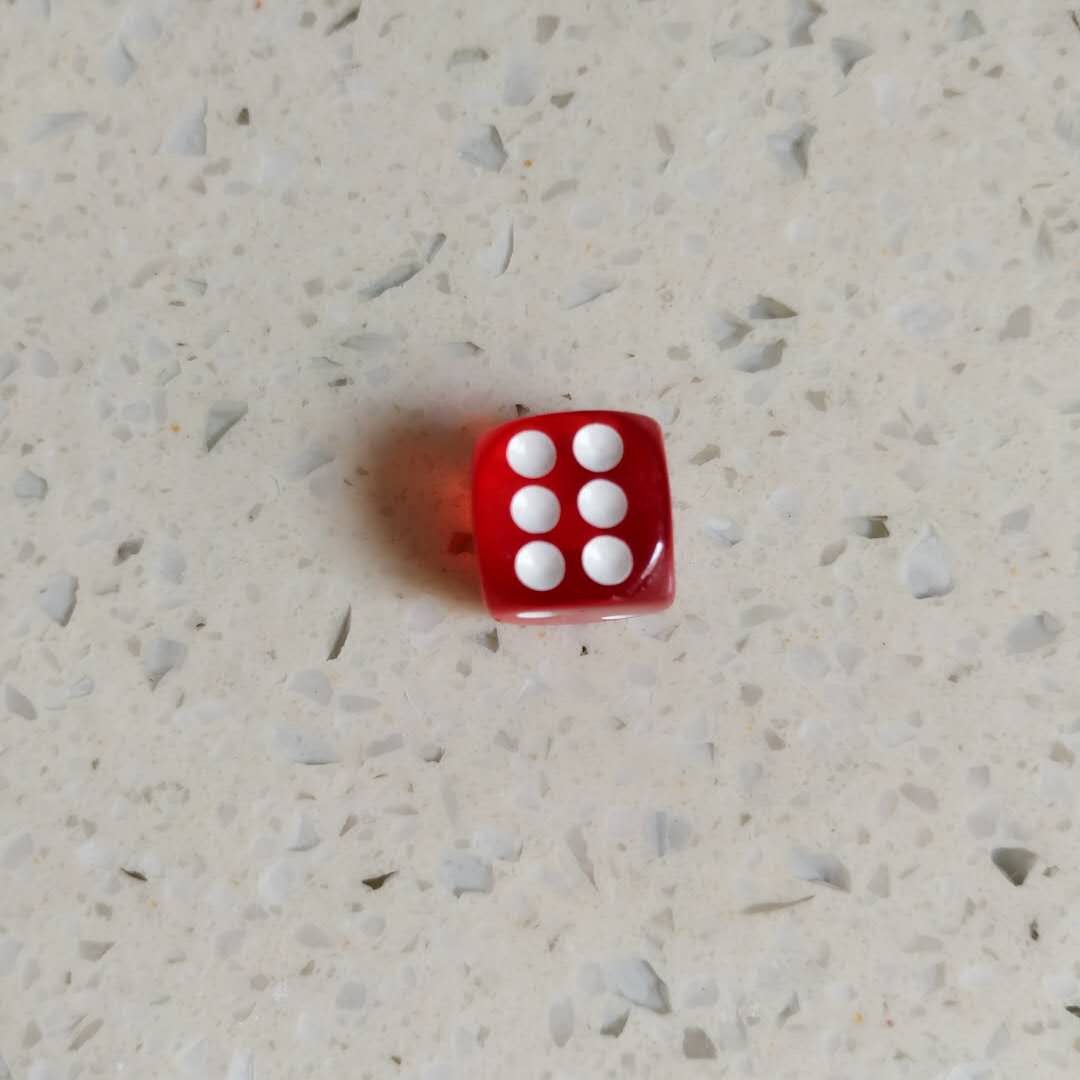 12mm 14mm 16mm Round Corner Transparent Acrylic Board Game Dice In Stock Blank Dice D6 With Dot 6 Blank With Customized Packing
