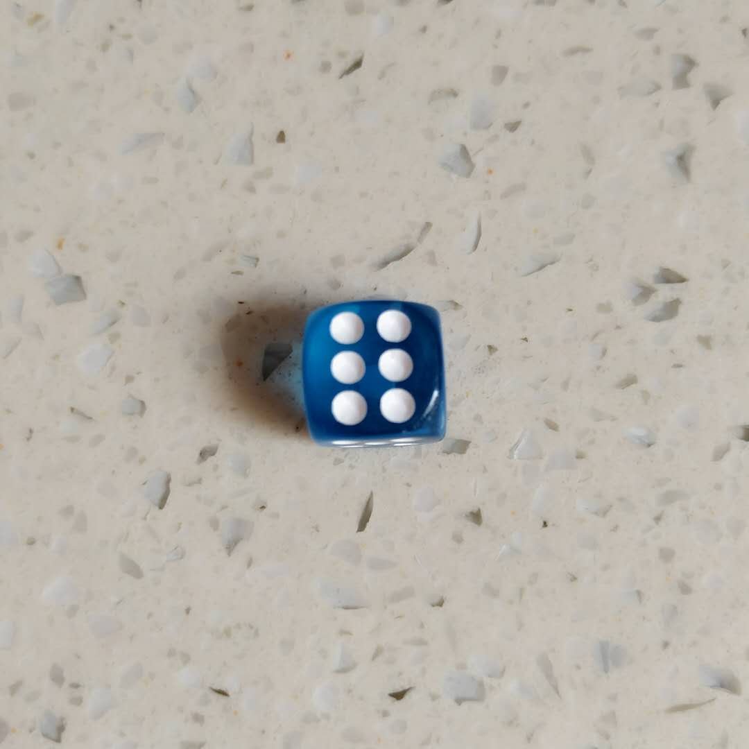 12mm 14mm 16mm Round Corner Transparent Acrylic Board Game Dice In Stock Blank Dice D6 With Dot 6 Blank With Customized Packing