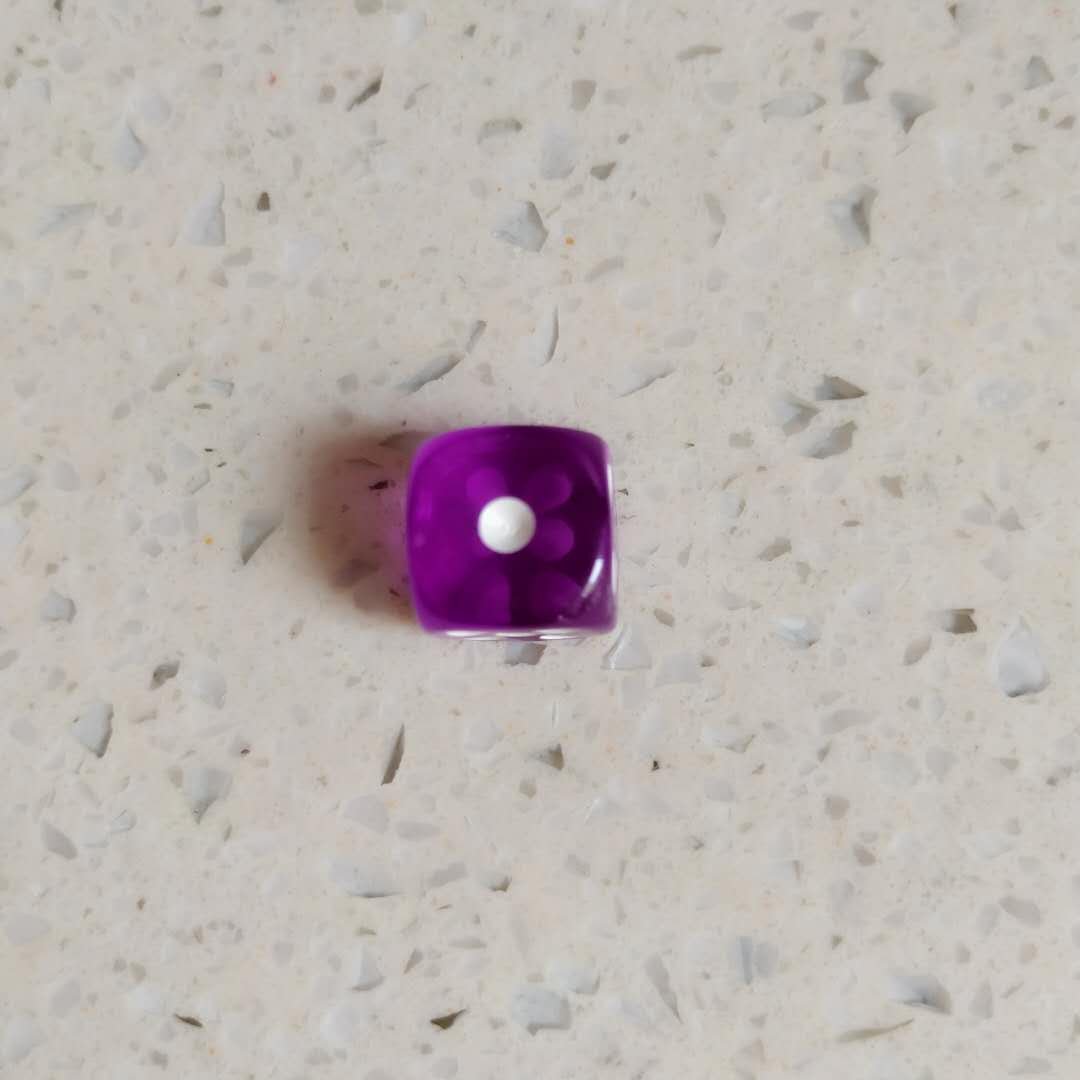 12mm 14mm 16mm Round Corner Transparent Acrylic Board Game Dice In Stock Blank Dice D6 With Dot 6 Blank With Customized Packing