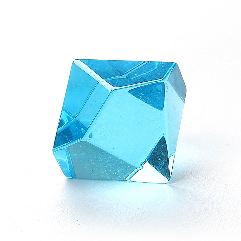 Factory wholesale light blue glass dice set zircon for DND Dungeons and Dragons RPG