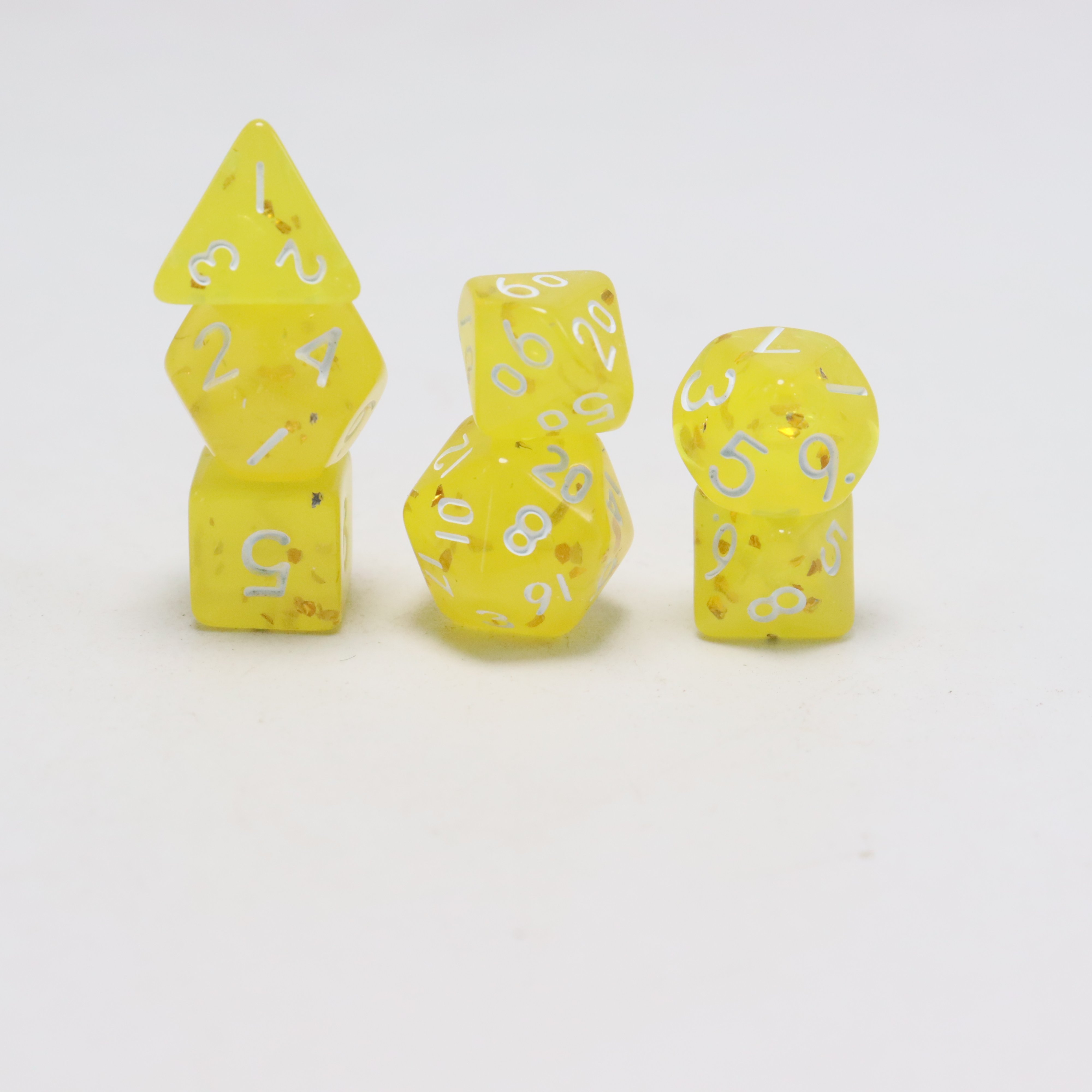 Polyhedron custom different color game RPG DnD dice set bulk mini acrylic dragon