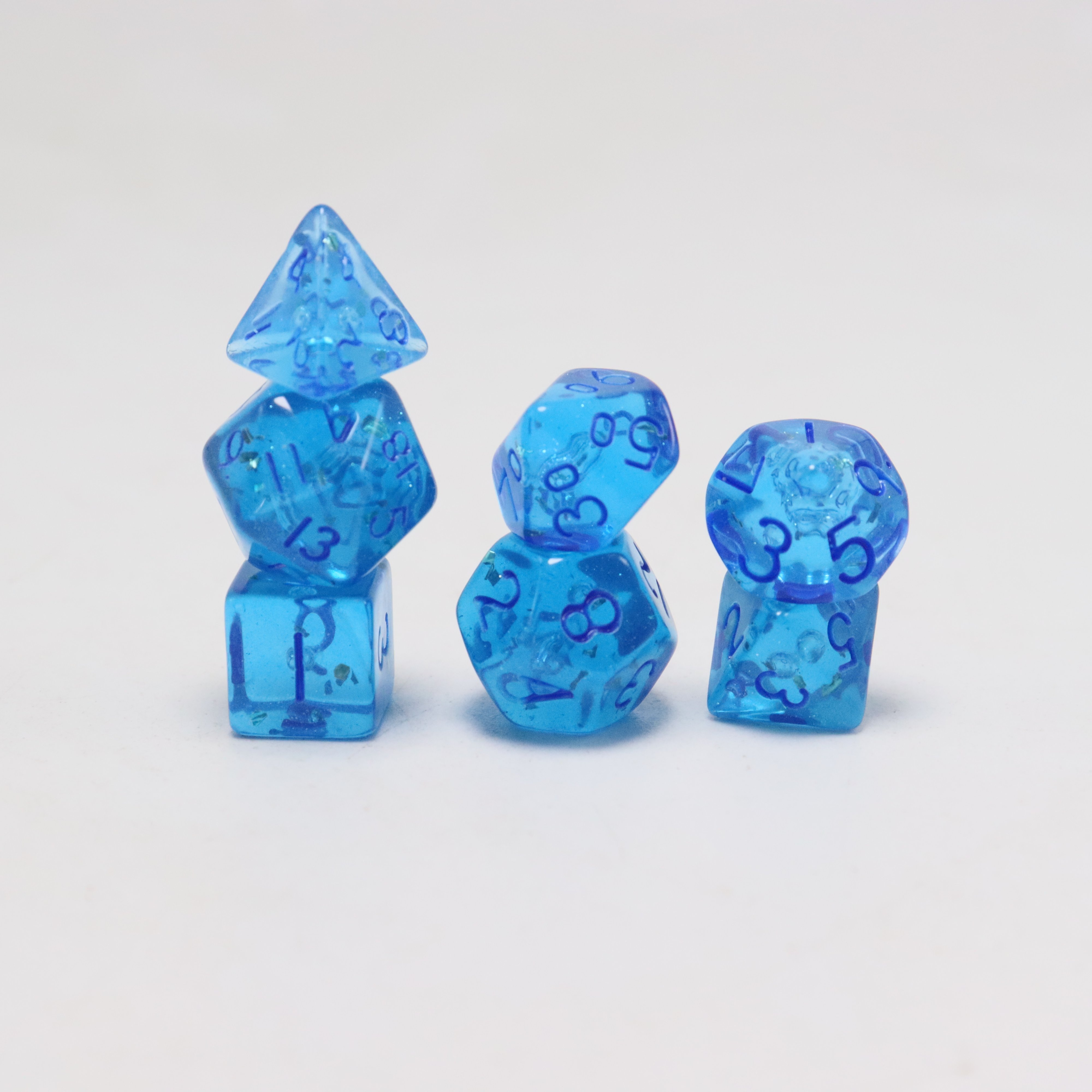 Polyhedron custom different color game RPG DnD dice set bulk mini acrylic dragon