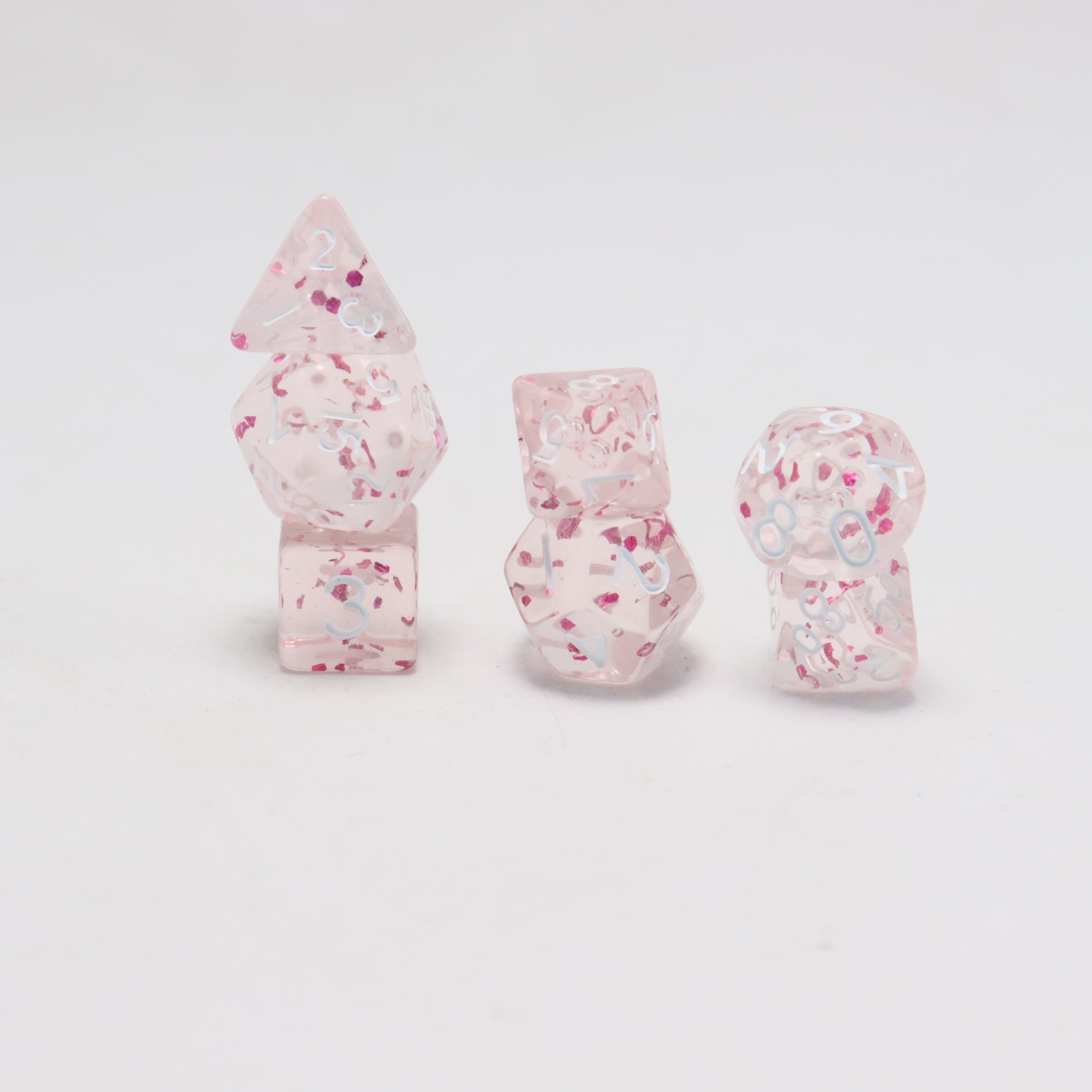 Polyhedron custom different color game RPG DnD dice set bulk mini acrylic dragon