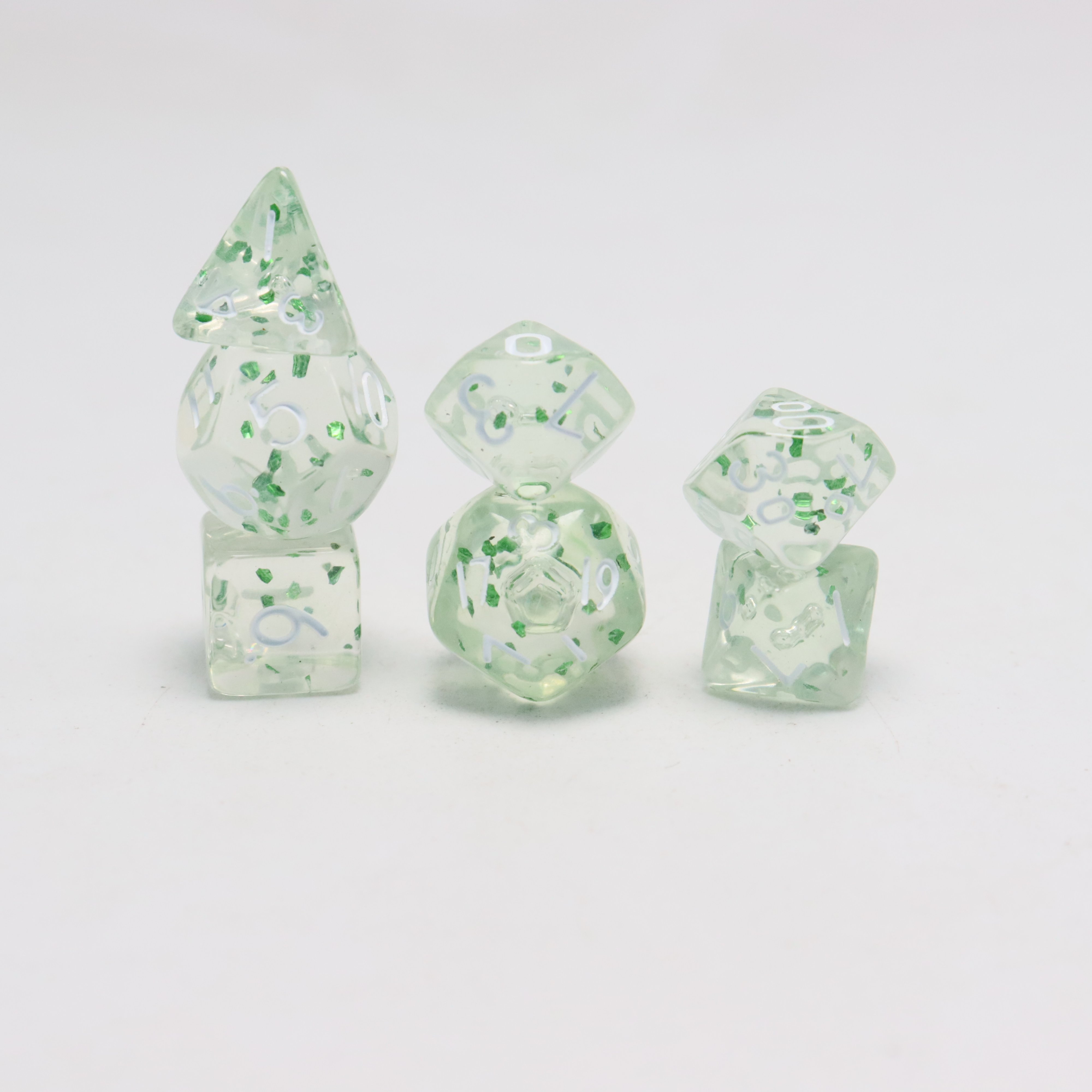 Polyhedron custom different color game RPG DnD dice set bulk mini acrylic dragon