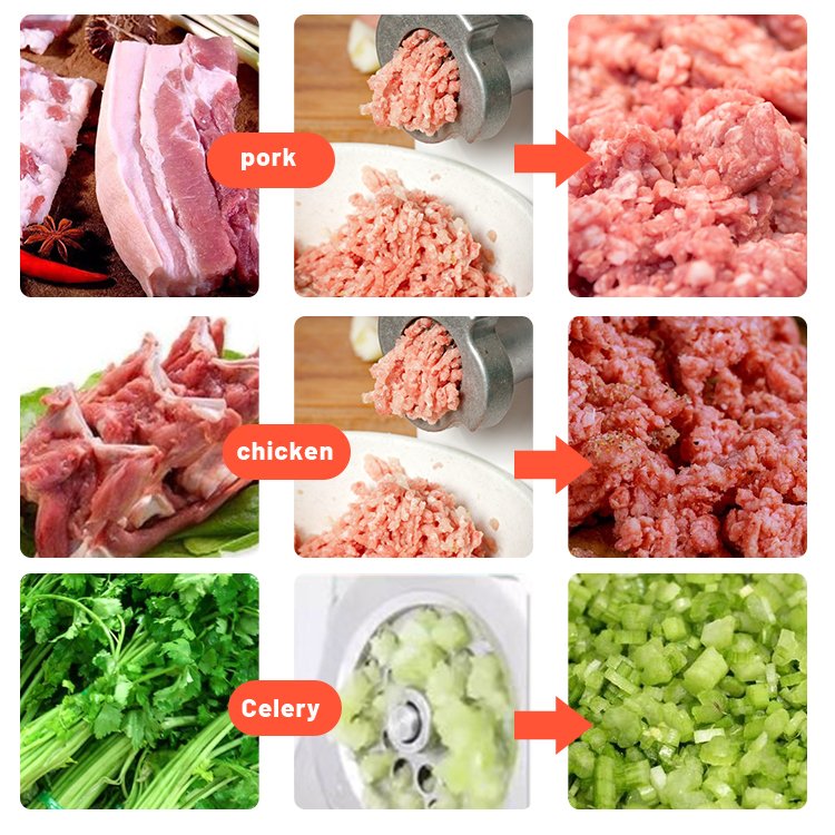 Electrical Mince Meat Machine Gear Motor Chilli Chicken Beef Frozen Meat Mincer Hardware Electric Meat Grinders for Home Kitchen