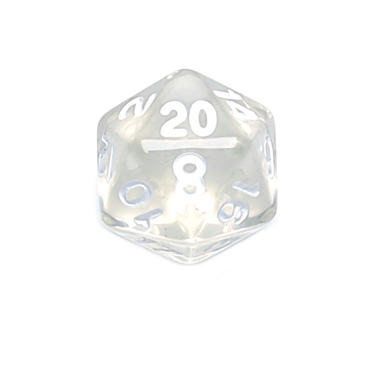 New Style TRPG Dnd dice Transparent Plastic white D4 D6 D8 D10 D12 D20 Plastic Cubes dice set