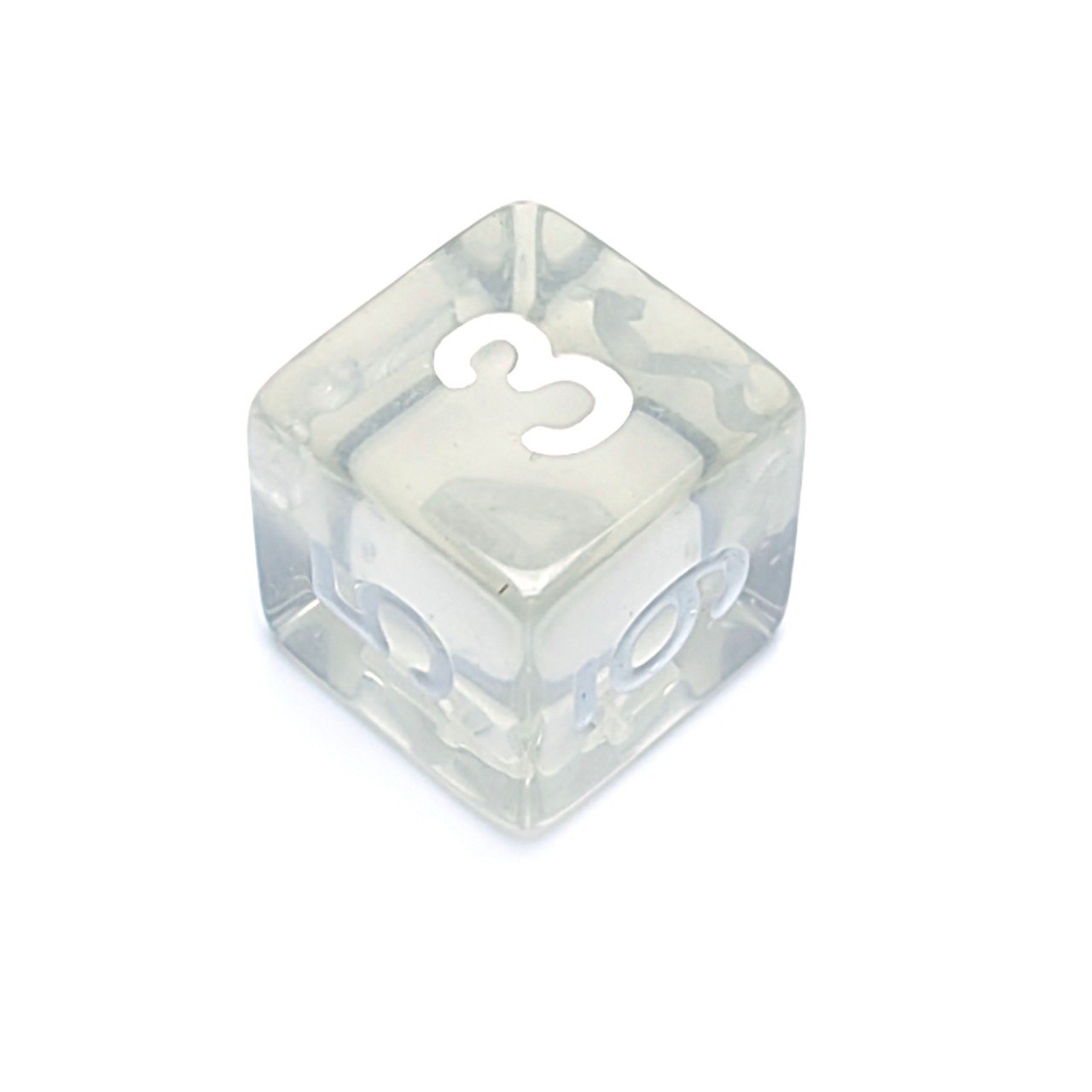 New Style TRPG Dnd dice Transparent Plastic white D4 D6 D8 D10 D12 D20 Plastic Cubes dice set