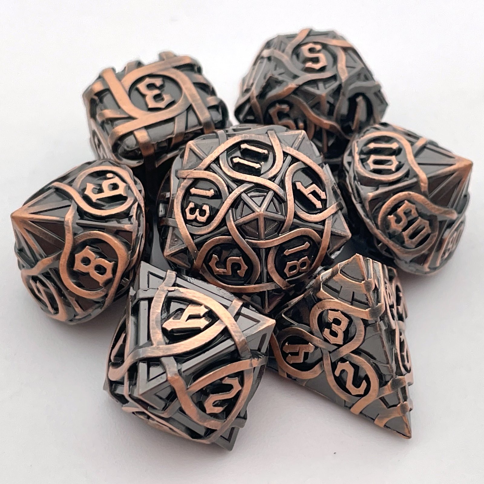 Metal Polyhedral Dice Set for DND & RPG Dungeons & Dragons Board Game Essentials