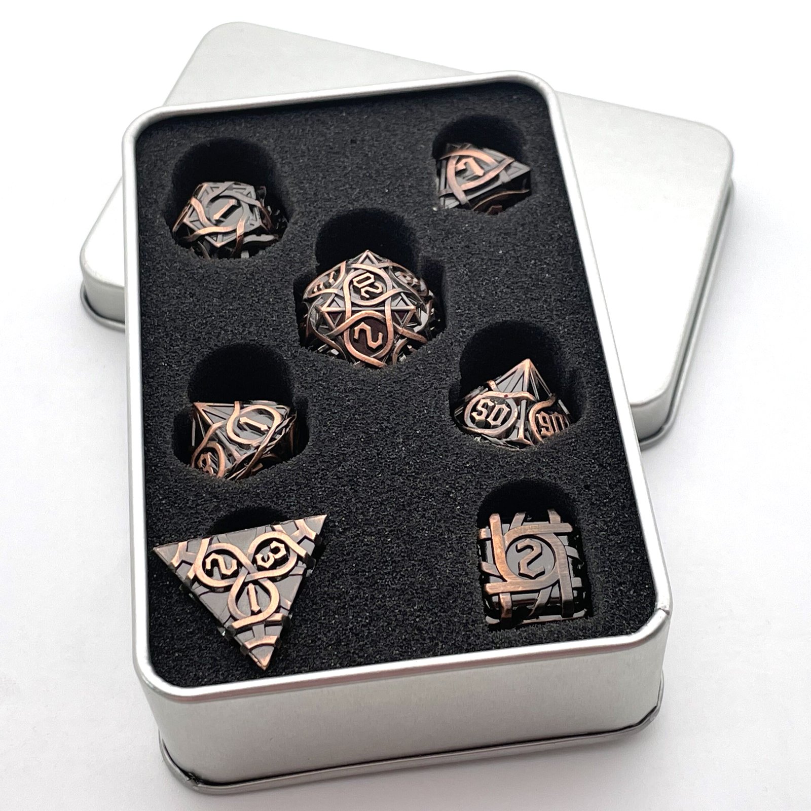 Metal Polyhedral Dice Set for DND & RPG Dungeons & Dragons Board Game Essentials
