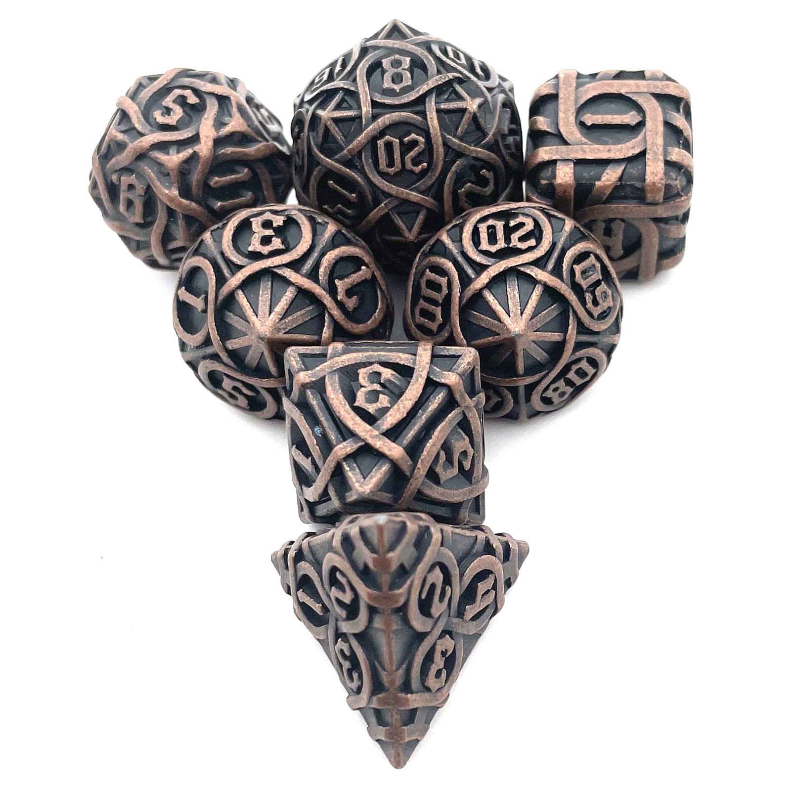 Metal Polyhedral Dice Set for DND & RPG Dungeons & Dragons Board Game Essentials