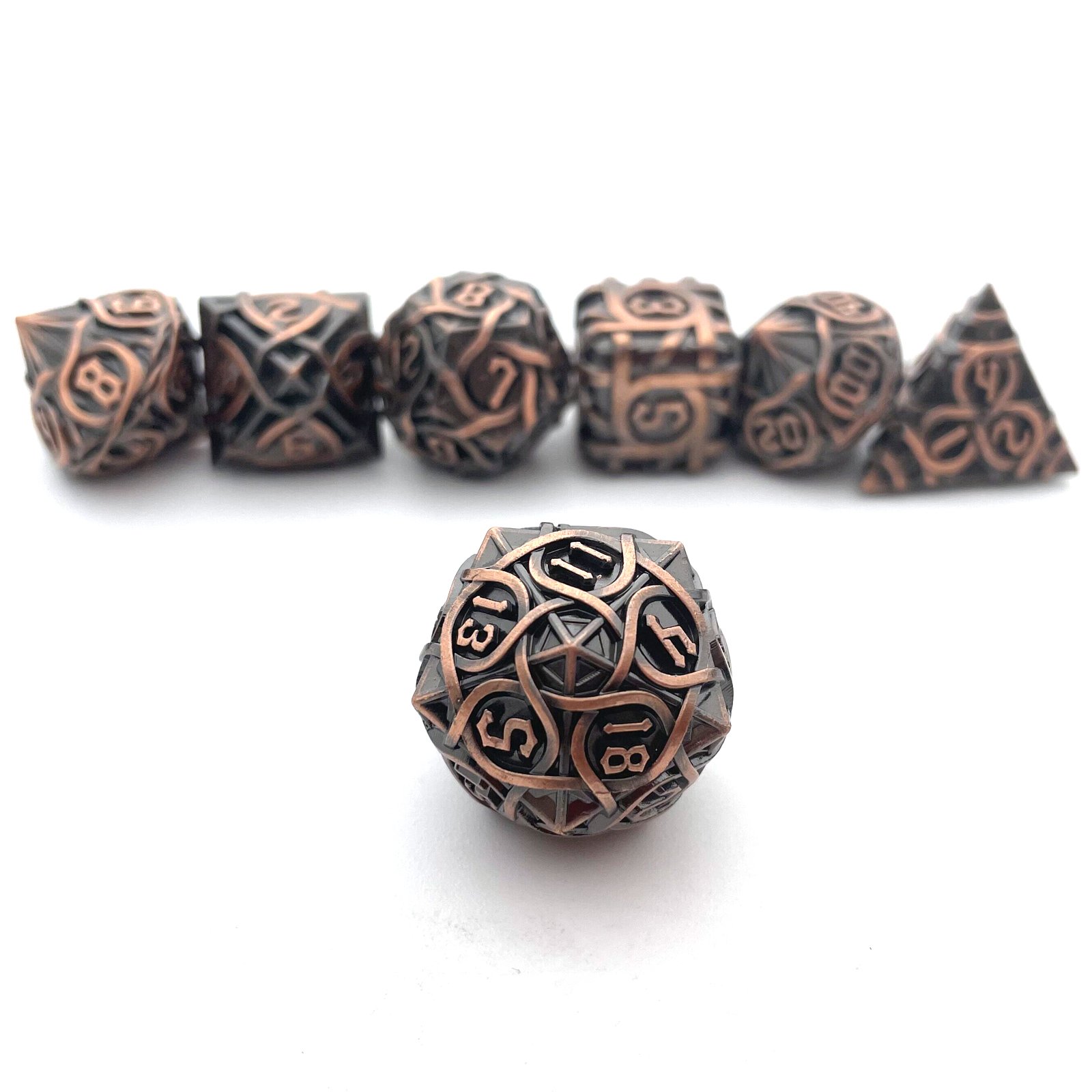 Metal Polyhedral Dice Set for DND & RPG Dungeons & Dragons Board Game Essentials