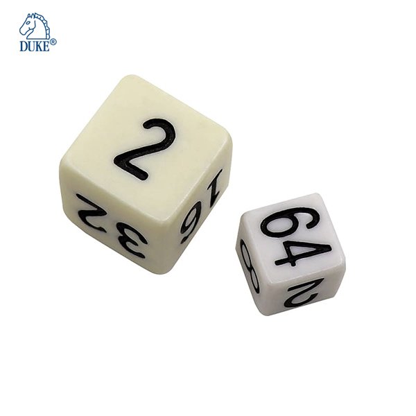 Backgammon Doubling Cube 6 Sided Customized Game Dice