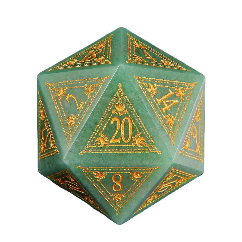 Custom RPG D20 Gem Dice Role Playing Table Board Games dicedragons and dungeons dice DND Set 1 Pieces Sharps d&d gemstone dice