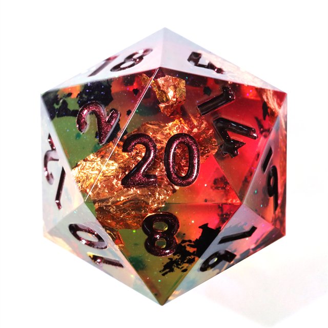 MINI PLANET Handmade Resin DND Polyhedral Board Game RPG Dragon Dungeon Dice Set with Sharp Edges Customizable Mini Planet Dice