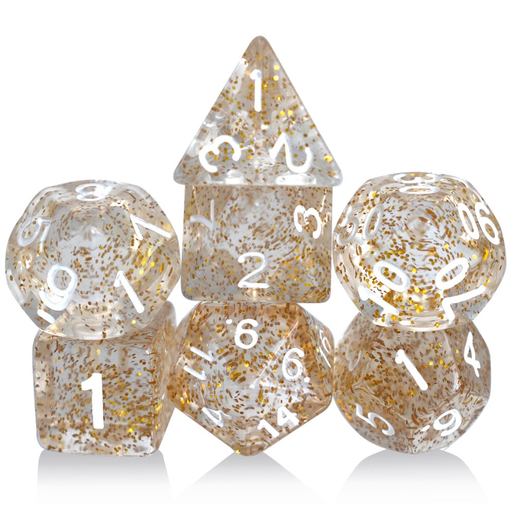Polyhedral RPG DND Custom Dice Dungeons and Dragons Gaming Acrylic Dice