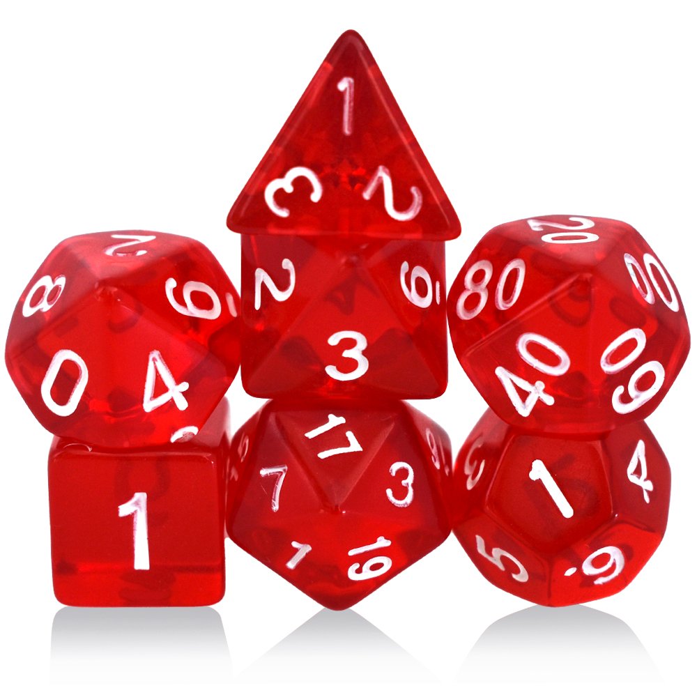 Polyhedral RPG DND Custom Dice Dungeons and Dragons Gaming Acrylic Dice