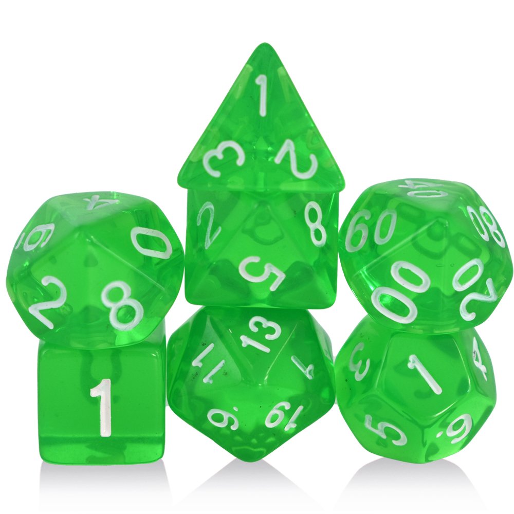 Polyhedral RPG DND Custom Dice Dungeons and Dragons Gaming Acrylic Dice