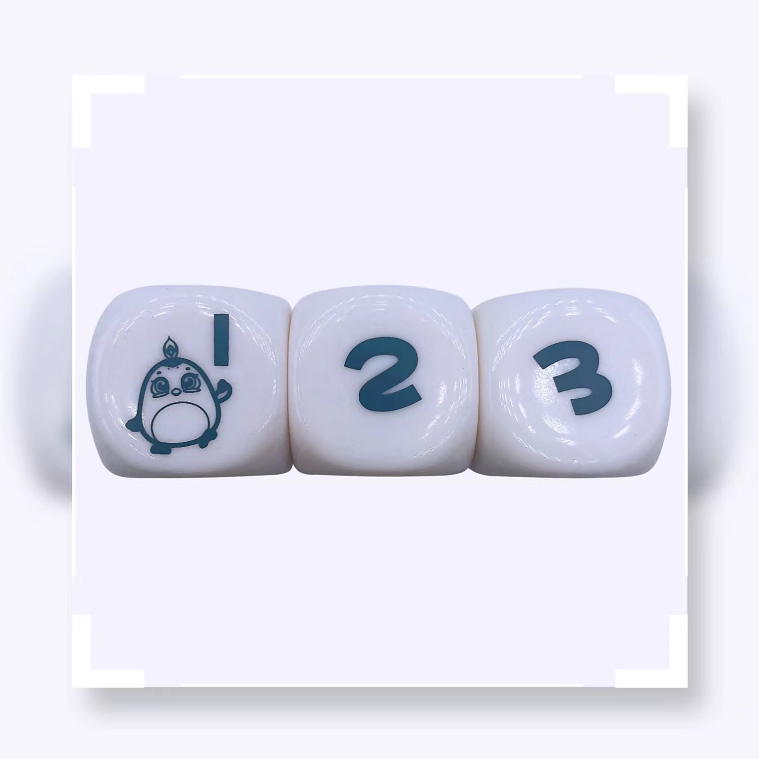 Hot sale 6 Sides Board Dice Acrylic Custom Printed Dice Plastic 30 40mm D6 Story Dice for Board Game