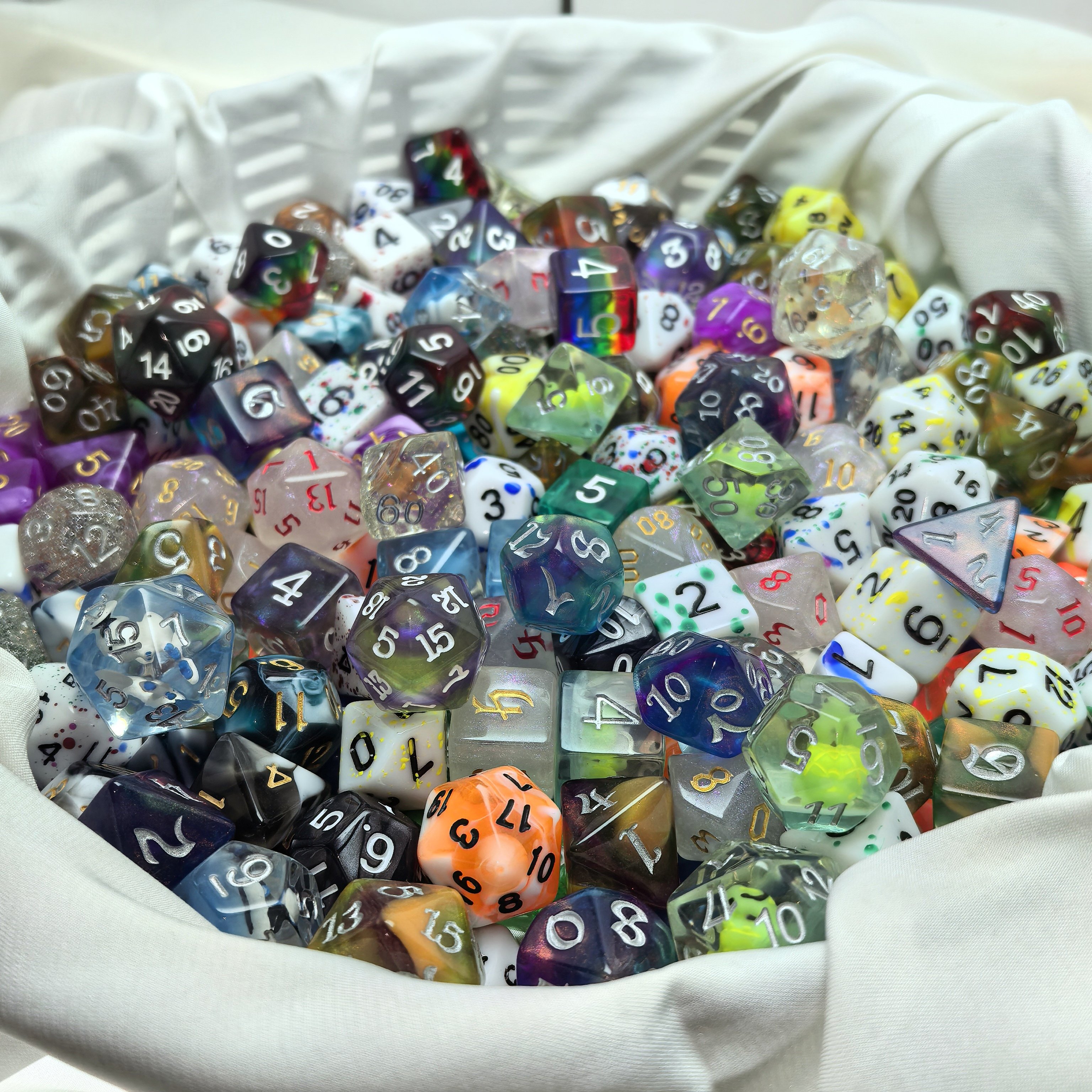 dnd Bulk Polyhedral Dice D4-D20 Random Mixed Styles Random Polyhedral Dice Set for D&D Dungeons and Dragons Pathfinder RPG DND