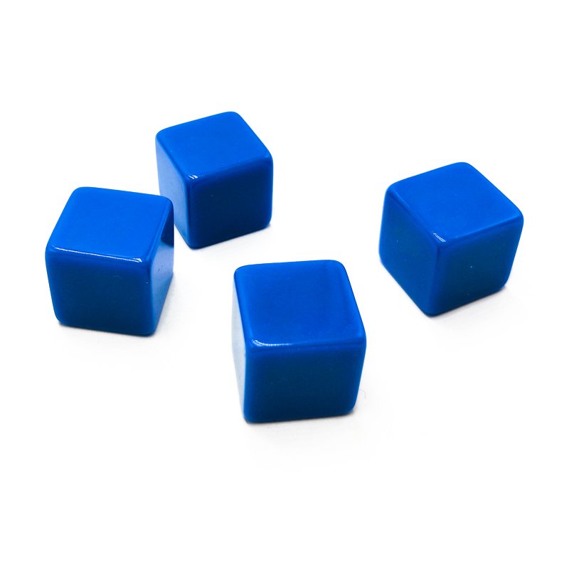 Quickly customize blank square dice with printed plastic dice 16mm