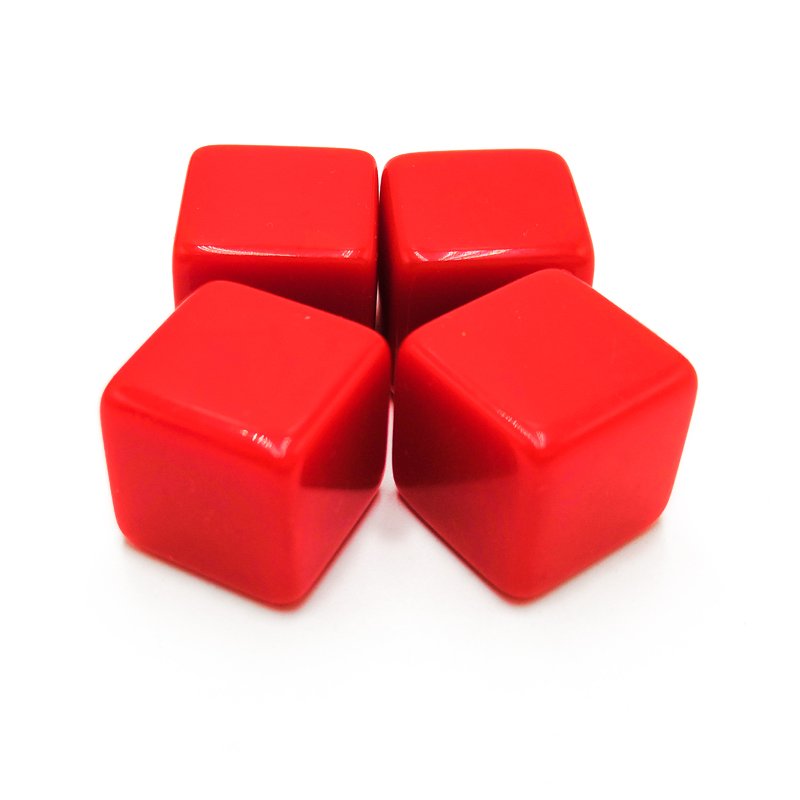 Quickly customize blank square dice with printed plastic dice 16mm