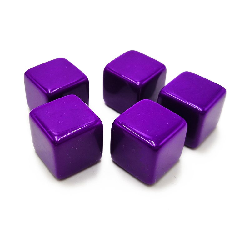 Quickly customize blank square dice with printed plastic dice 16mm