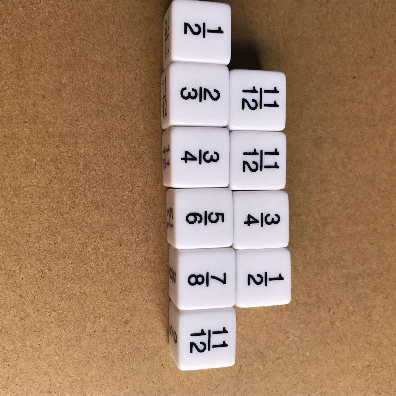 Promotion 16mm Addition subtraction multiplication division Print custom dice for Board Game Educational Digital Games