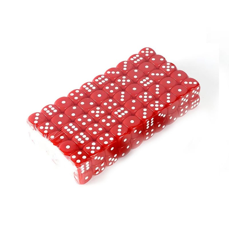 wholesale 12mm rounded corner game dice D6 red black white acrylic dice