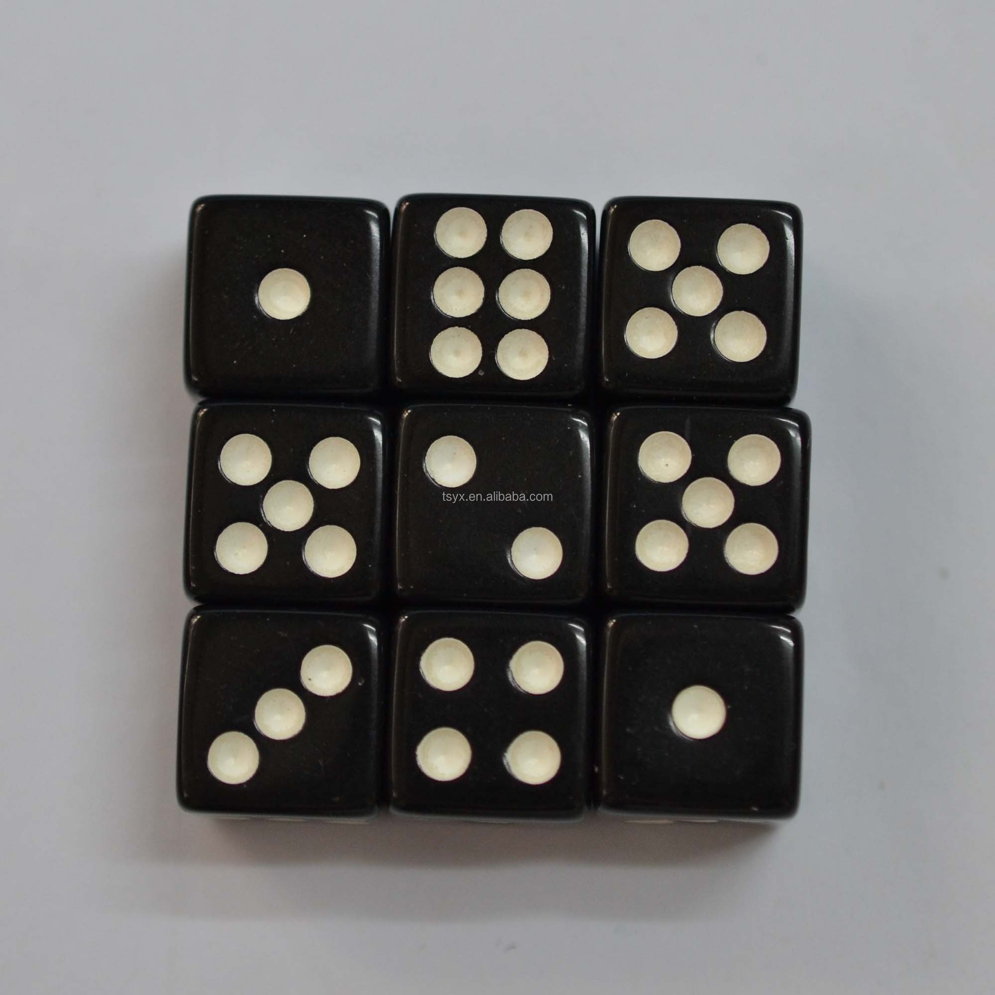 Acrylic new board game resin custom dice with printing painting engraved logo d6 10mm 12mm 14mm 16mm 18mm 20mm 25mm 30mm dice