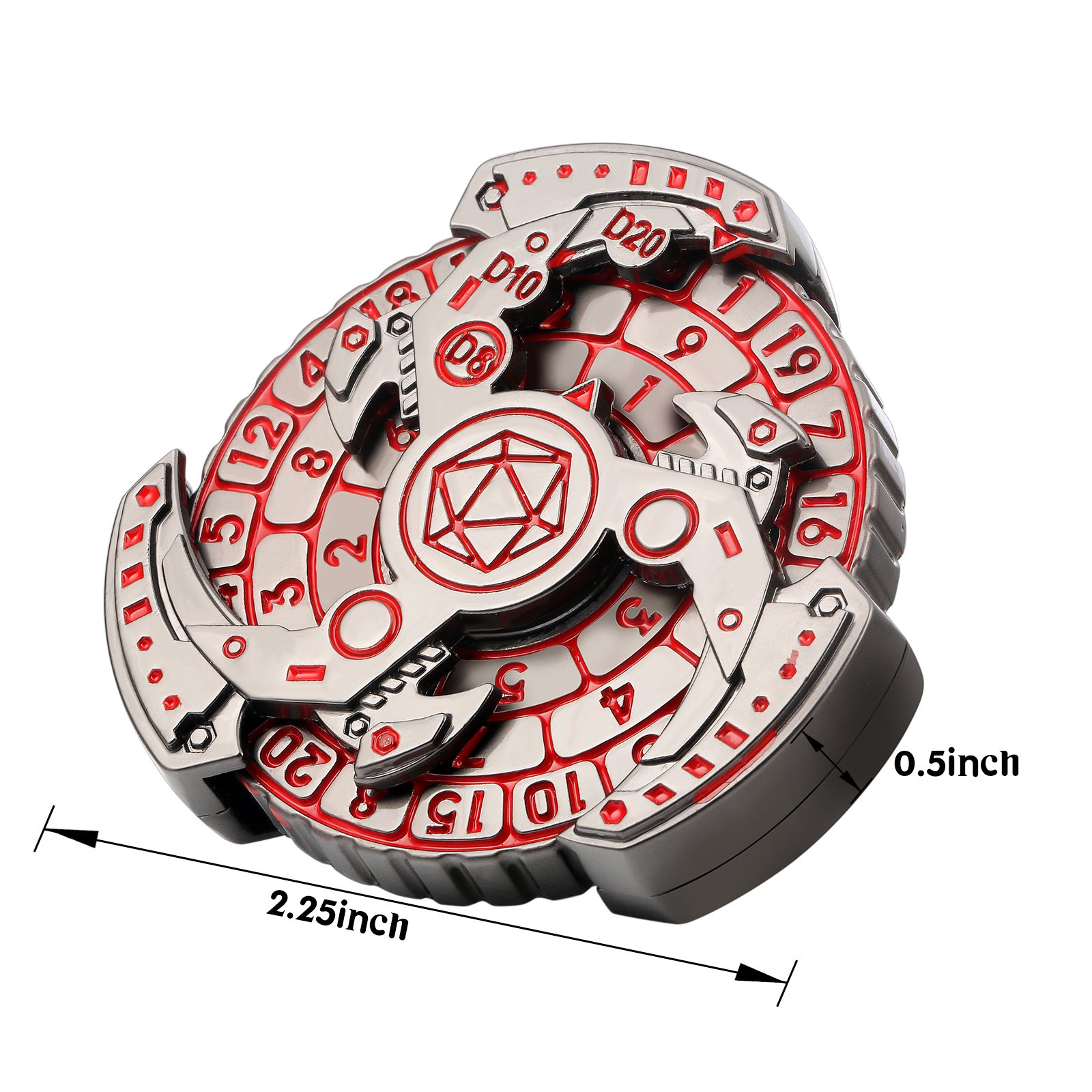 7-in-1 Spinner DND Dice Set Roulette Wheel Dice Dungeons and Dragons Compass Dice Cool RPG Role Playing Table Game