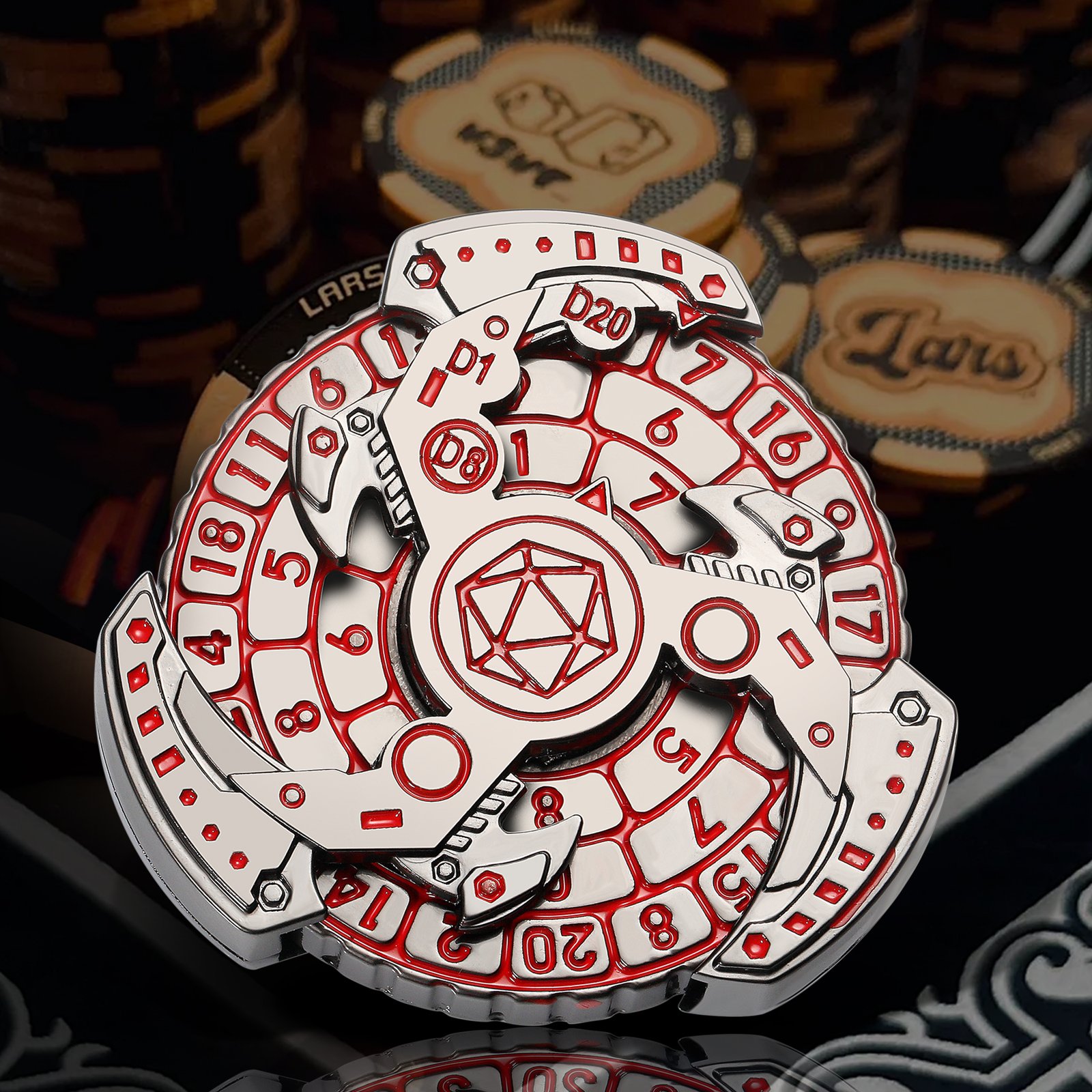 7-in-1 Spinner DND Dice Set Roulette Wheel Dice Dungeons and Dragons Compass Dice Cool RPG Role Playing Table Game