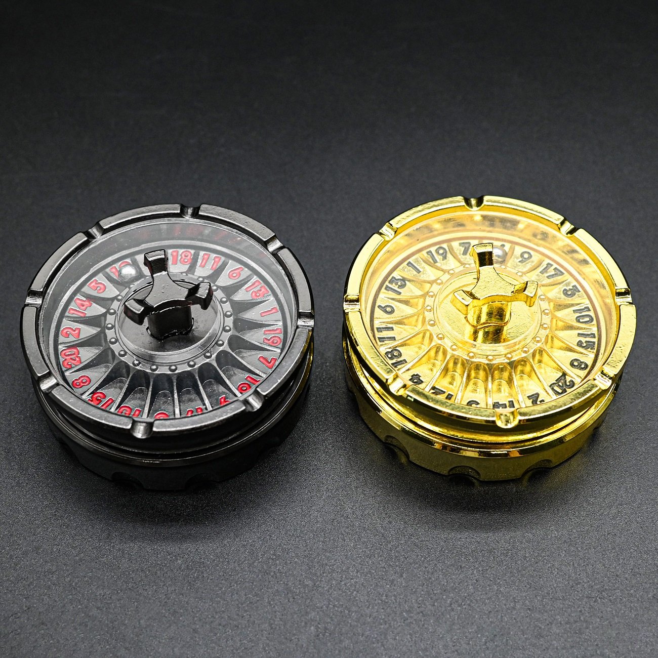 Wholesale New Design Metal DND Dice Zinc Alloy Polyhedral Rotating Dice for Board Games Dungeons and Dragons