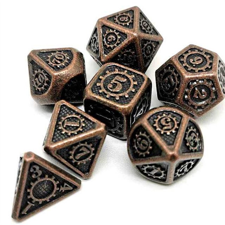 China Wholesale Supplier Custom Metal Resin Gear Dice Dnd Dice Set Dungeons And Dragons Dice