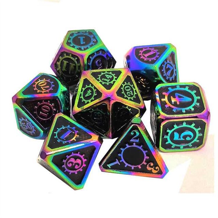 China Wholesale Supplier Custom Metal Resin Gear Dice Dnd Dice Set Dungeons And Dragons Dice