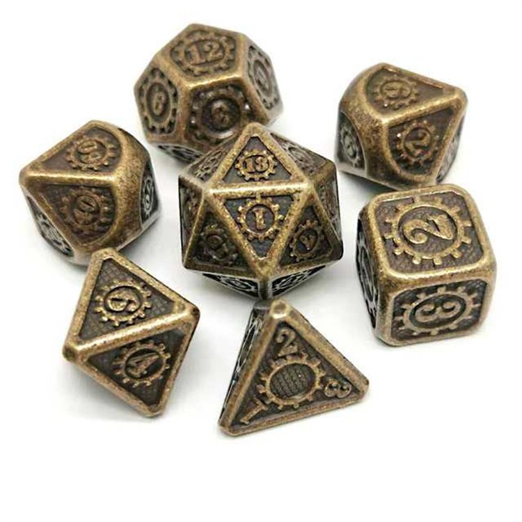 China Wholesale Supplier Custom Metal Resin Gear Dice Dnd Dice Set Dungeons And Dragons Dice