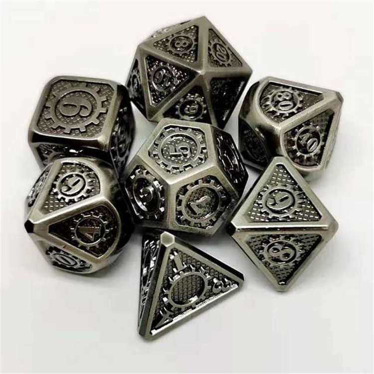 China Wholesale Supplier Custom Metal Resin Gear Dice Dnd Dice Set Dungeons And Dragons Dice