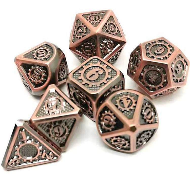 China Wholesale Supplier Custom Metal Resin Gear Dice Dnd Dice Set Dungeons And Dragons Dice