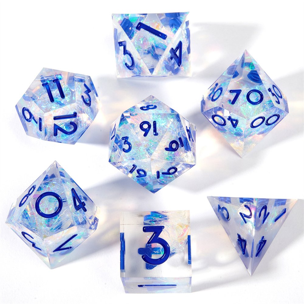 Personalized Product Customization Logo Dragon and Dungeon RPG Game Dice DND Role Playing Dice Set D&D 7-Piece Polyhedral Dice