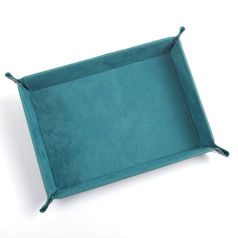 Wholesale Hot Selling Valet Tray dnd custom logo leather tray dice roll tray for Board games