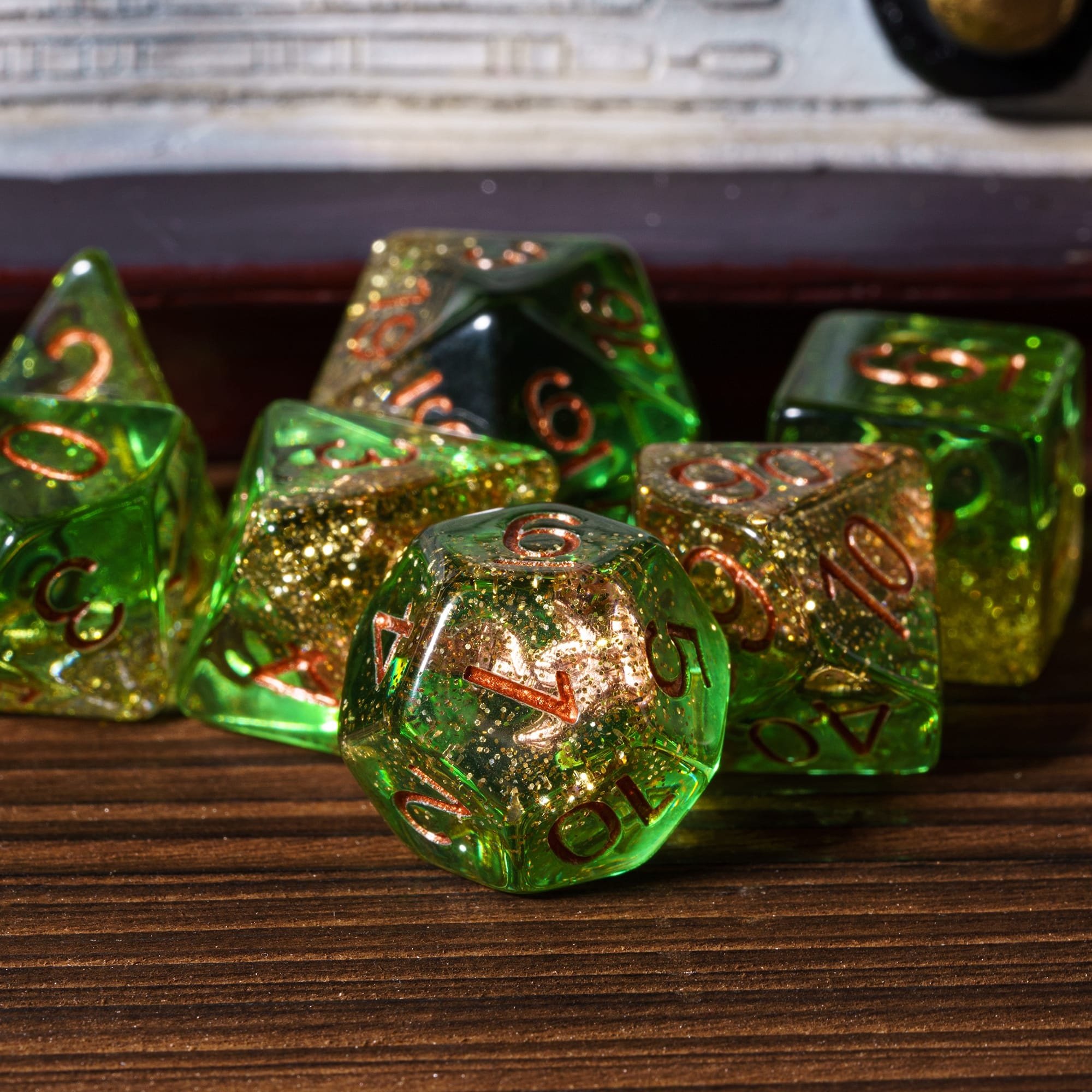Udixi Custom Anchor/Rudder Resin Dice Dungeons and Dragons DND role-playing game RPG board game Dice Set