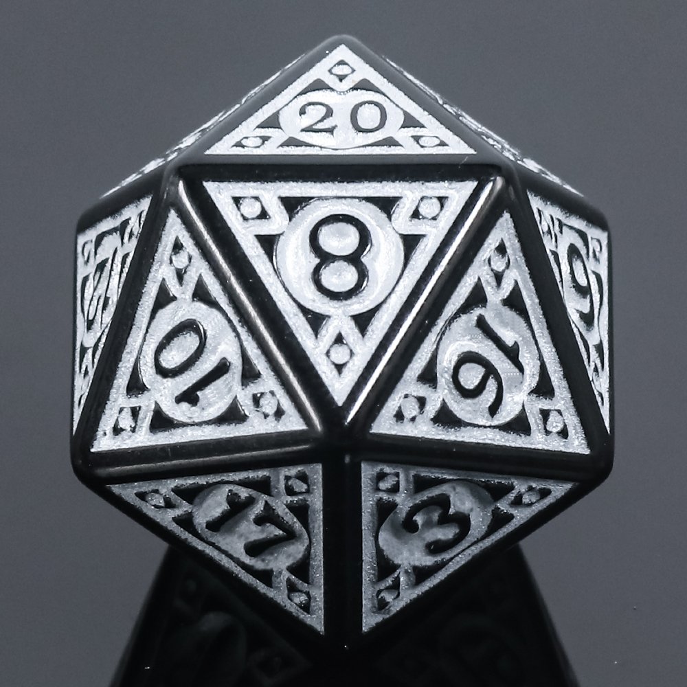 Opaque casino gaming side DND acrylic polyhedral dice set handcrafted dice for dungeons and dragon