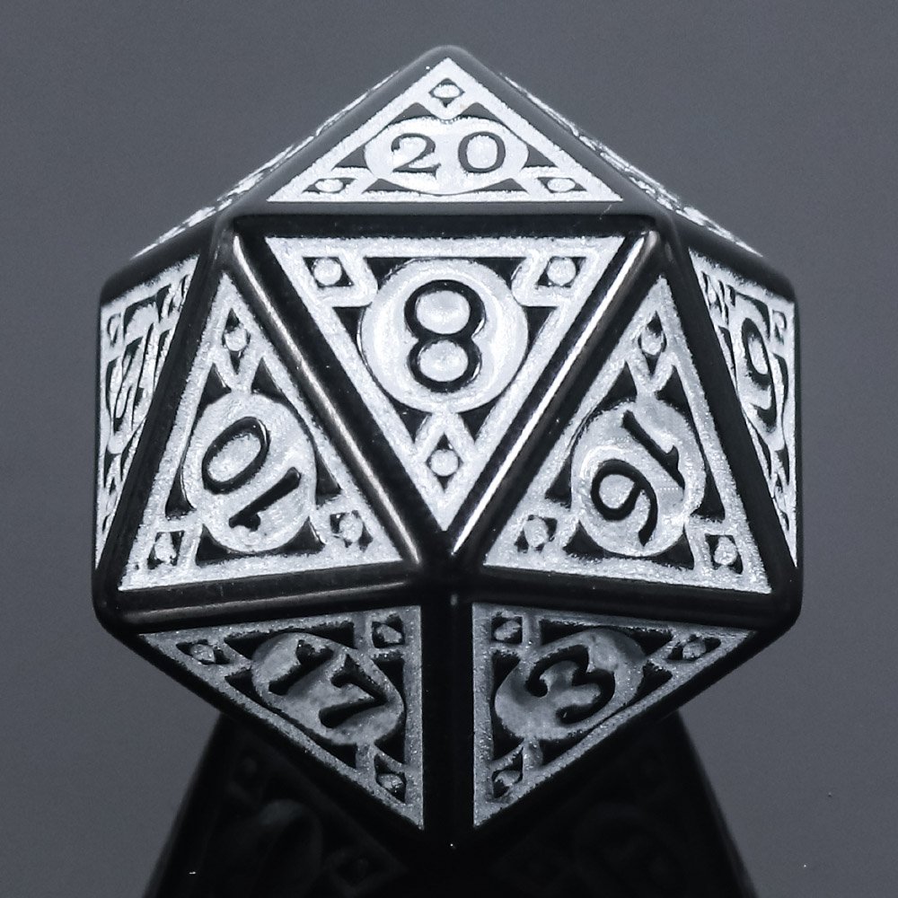 Opaque casino gaming side DND acrylic polyhedral dice set handcrafted dice for dungeons and dragon