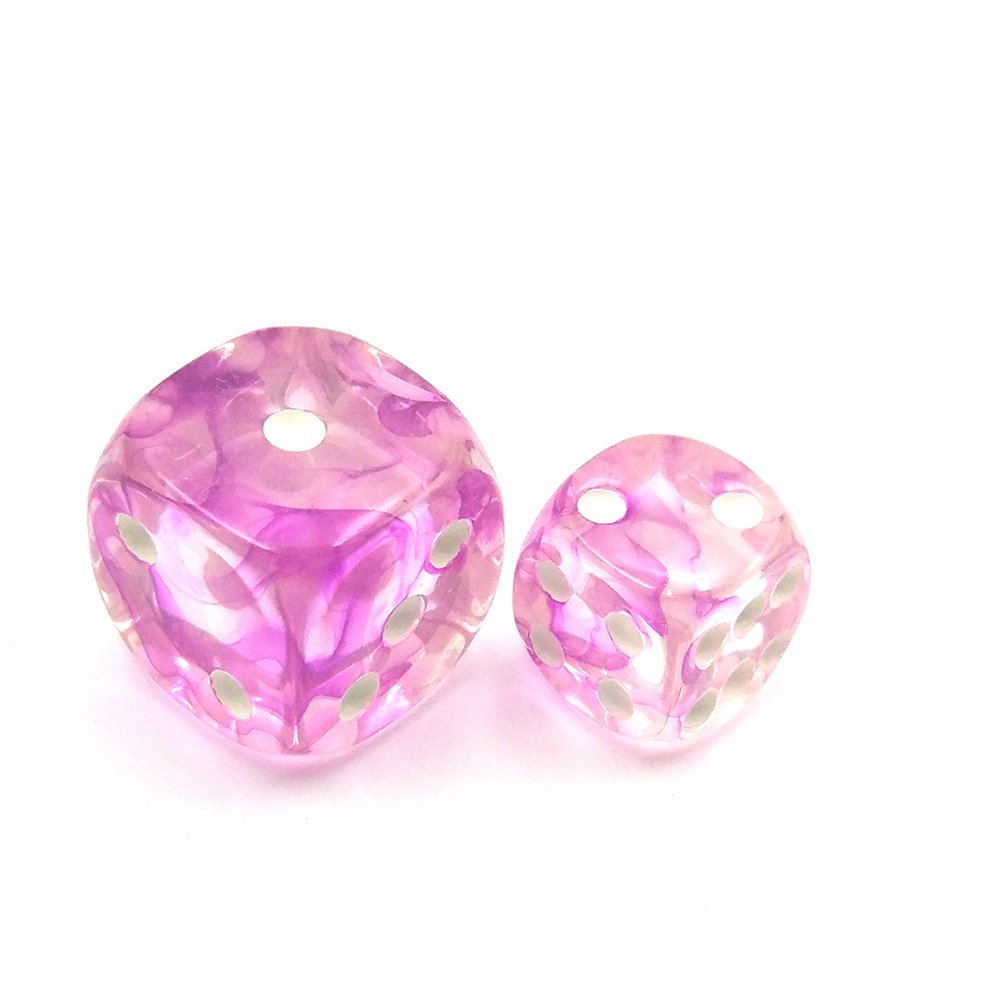 High Quality Custom Mini Transparent Precision D6 Six Sided Round Corner Casino Rounded Dice For Board Engrave