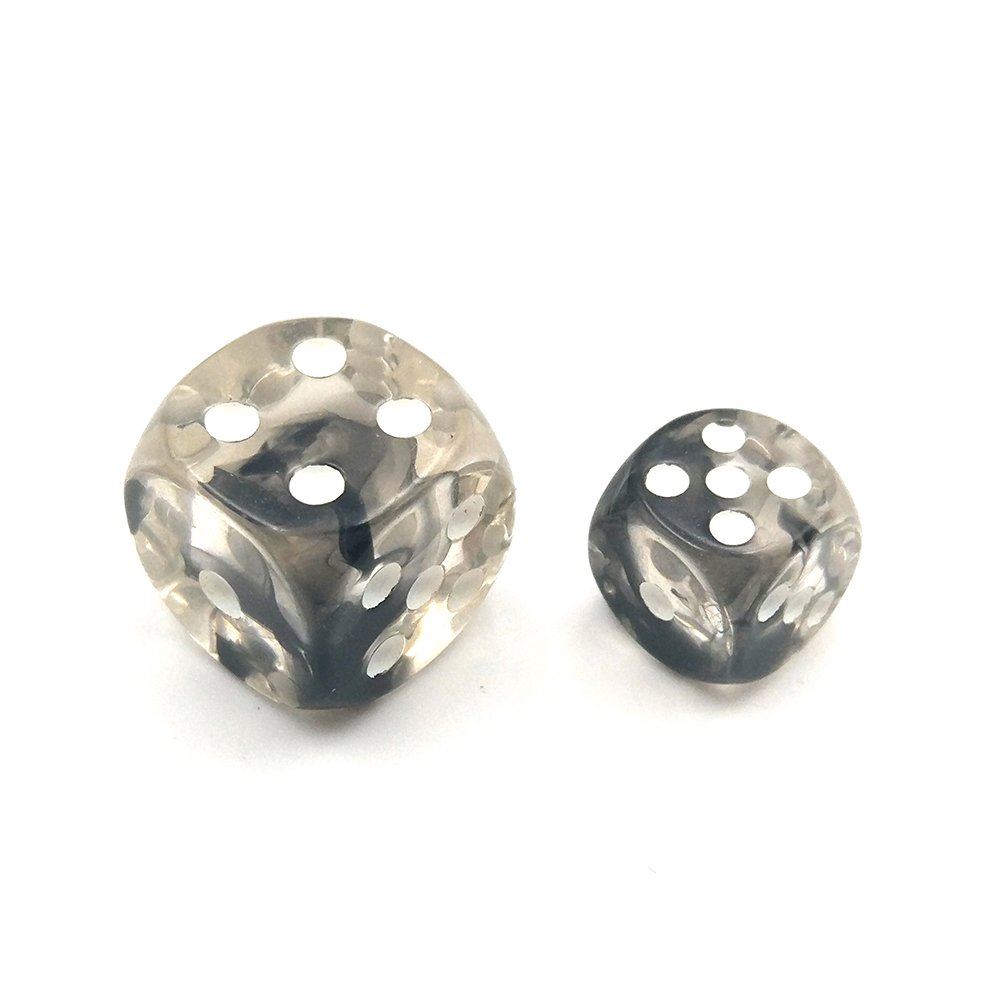 High Quality Custom Mini Transparent Precision D6 Six Sided Round Corner Casino Rounded Dice For Board Engrave