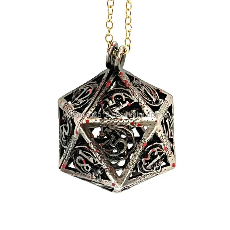 Customized metal dice d20 D6 dnd rpg board game dice set D20 Flying Dragon Dice