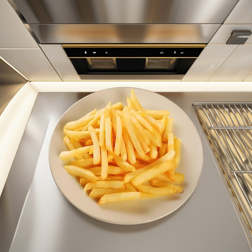 Freshly cut organic frozen French fries, potato chips with block patterns, Halal and IQF certified chinese food