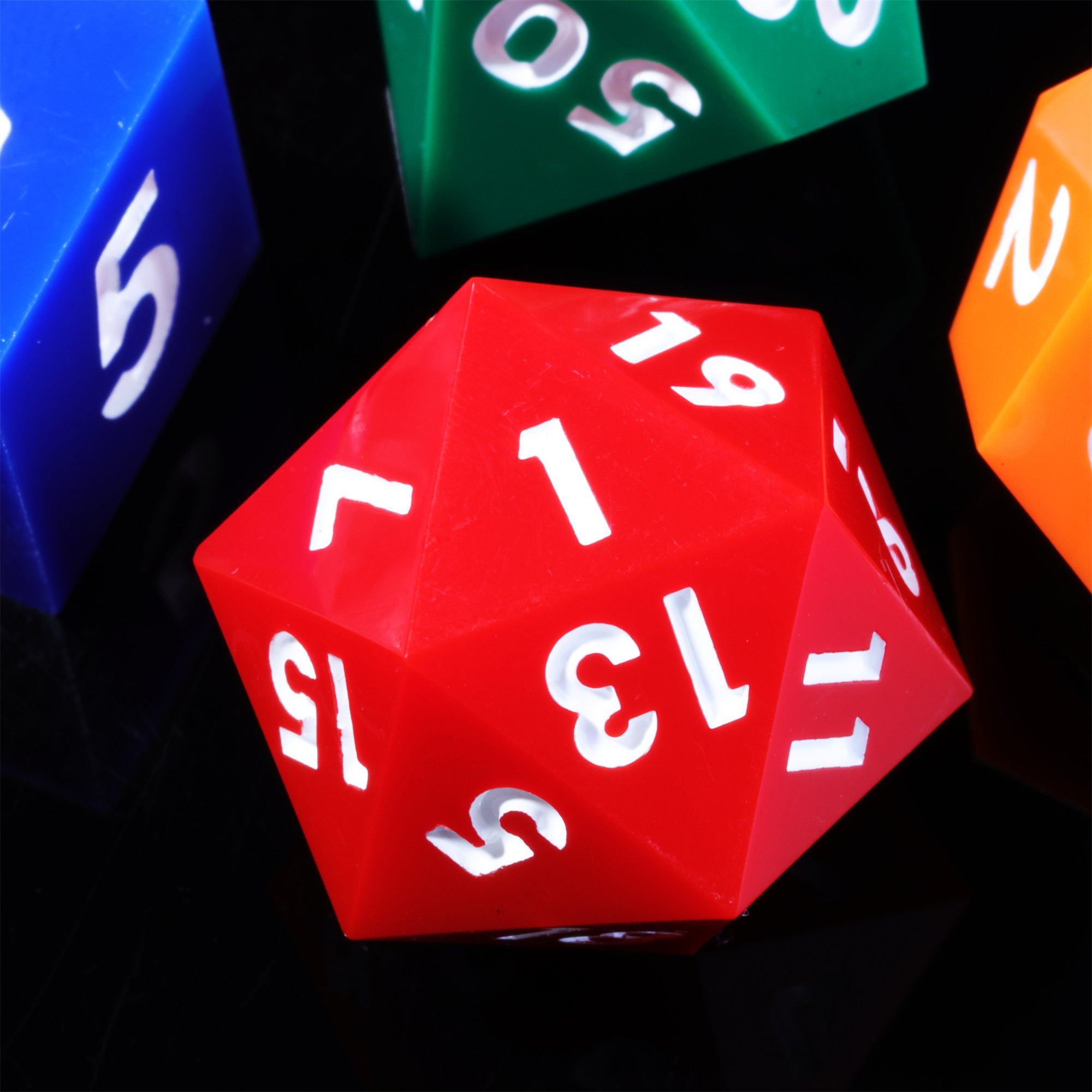 MINI PLANET Seven Color DND Dice Set Polyhedral Resin Dice with Sharp Edges TRPG Dungeons&Dragons Game Wholesale Custom DND Dice